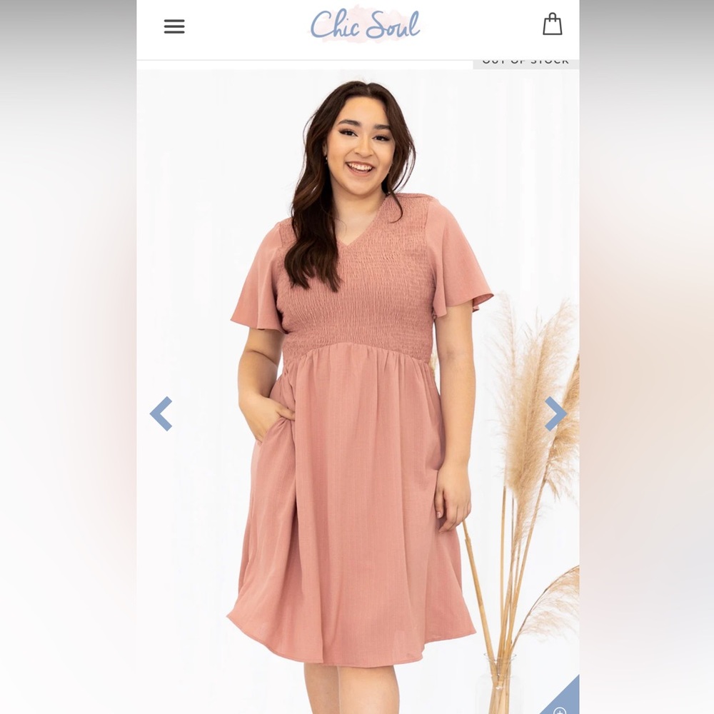2XL Chic Soul Mauve dress